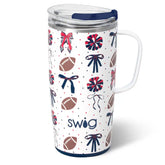 We've Got Spirit Navy + Red Travel Mug 22oz