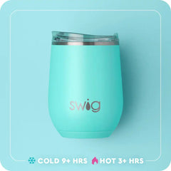Orange Stemless Wine 12oz
