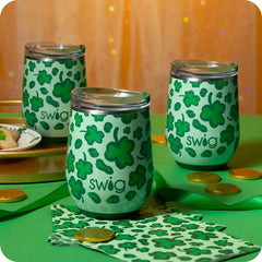 Lucky Leopard Stemless Wine 12oz