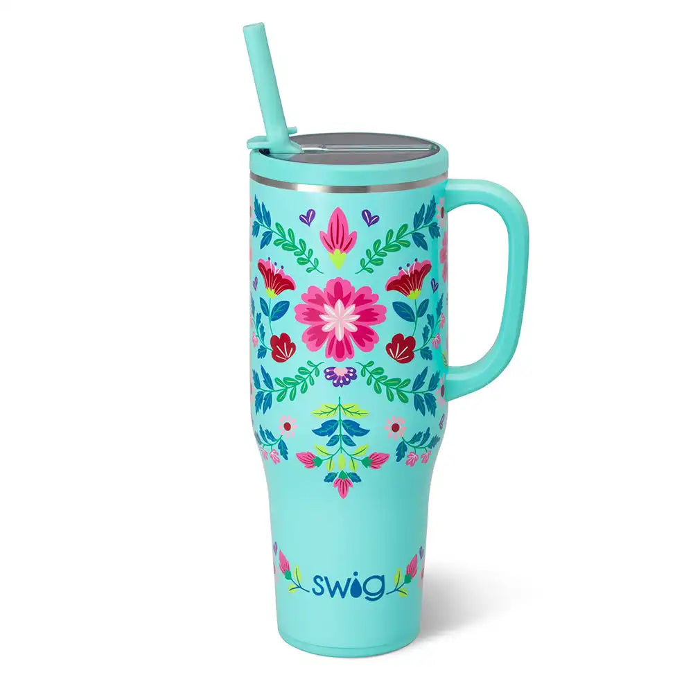 Flora Azul Mega Mug 40oz