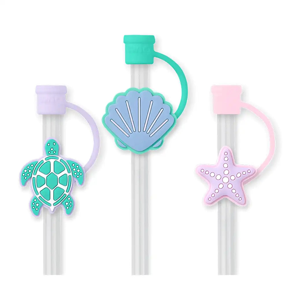 Sea Swirl Straw Topper Set
