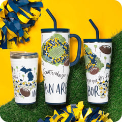 Saturdays in Ann Arbor Straw Tumbler 32oz